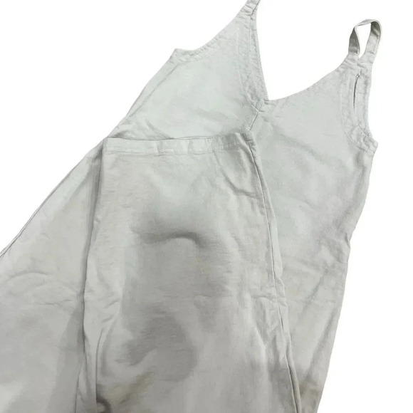 Harlin California Beige Wide Leg Relaxed Janis Jumpsuit XS - Picture 2 of 4